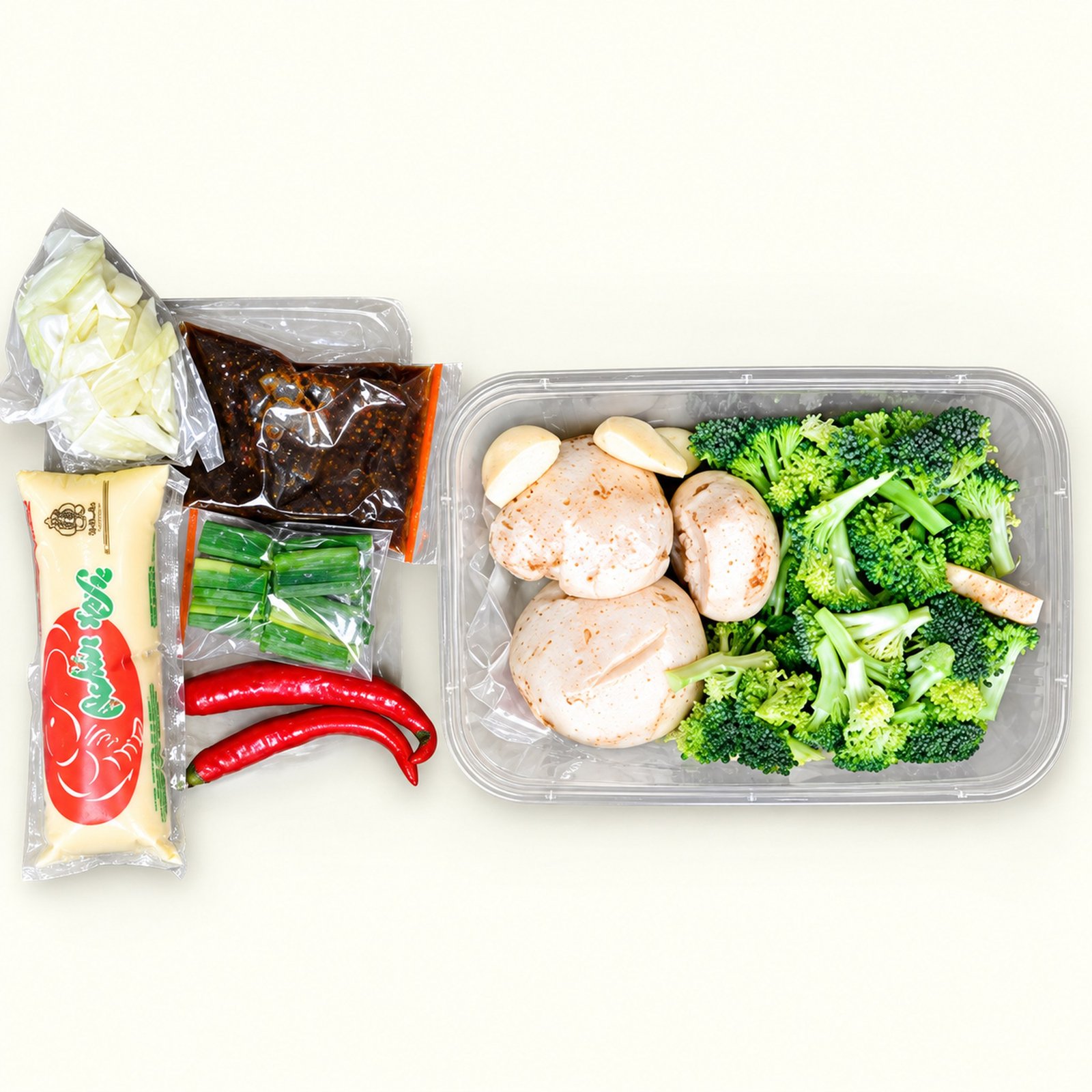 Contoh racikan tofu dan brokoli saus tiram